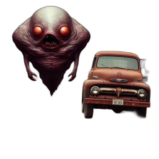 creature, car, mask, face transparent PNG cut-out