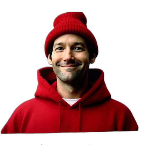 hat, jacket, face, staff transparent PNG cut-out