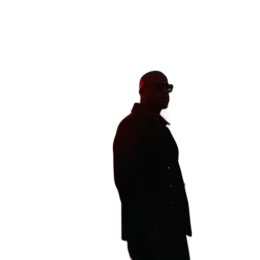 jacket, staff, face, robot transparent PNG cut-out