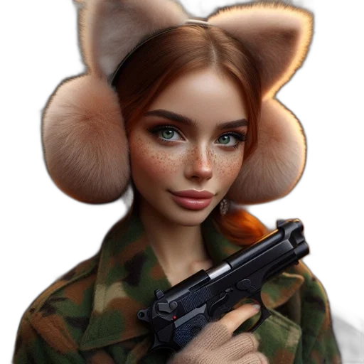 weapon, hat, animal, staff transparent PNG cut-out