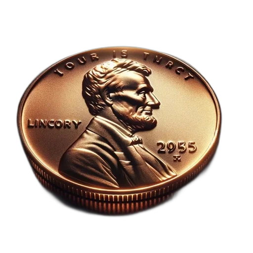 3d render, close-up, 2005, lincoln transparent PNG cut-out