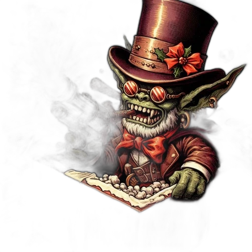 mask, hat, staff, creature transparent PNG cut-out
