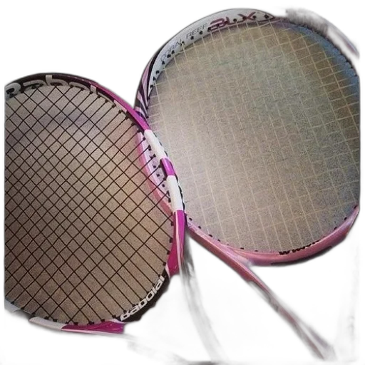 3d render, two, pink, tennis transparent PNG cut-out