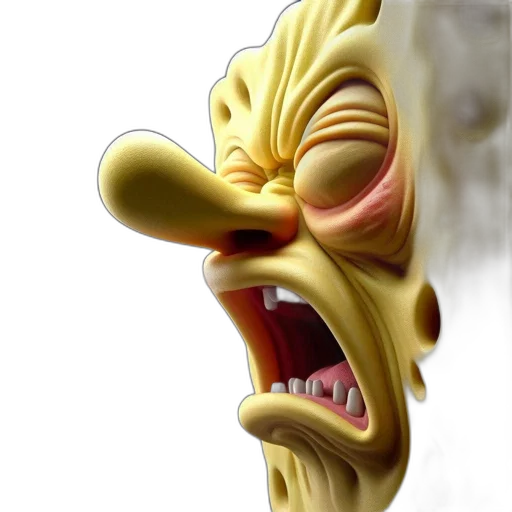 face, mask, creature, staff transparent PNG cut-out
