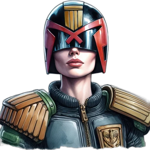 face, mask, comic book art, concept art transparent PNG cut-out
