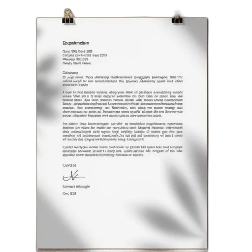 simple, cover, letter, internship transparent PNG cut-out