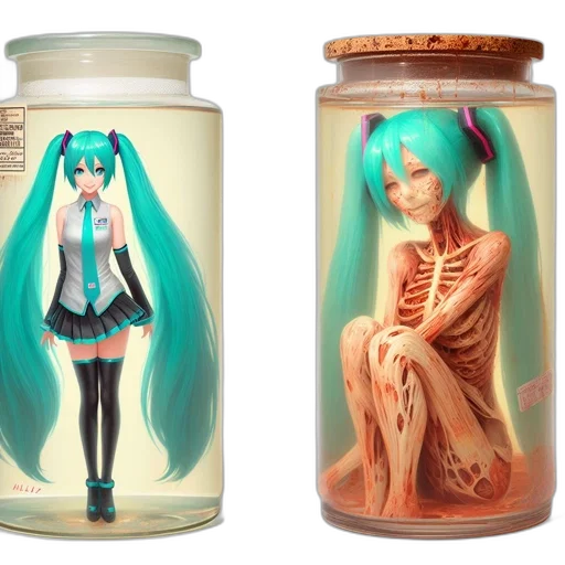 bottle, concept art, anime, 3d render transparent PNG cut-out