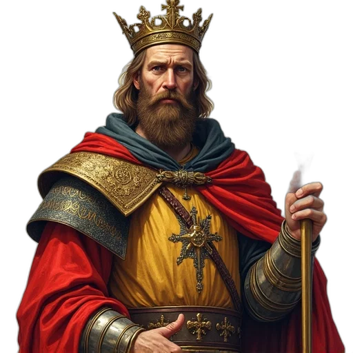 crown, sword, staff, fantasy art transparent PNG cut-out