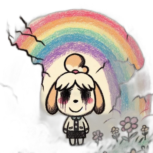 umbrella, staff, flower, animal transparent PNG cut-out