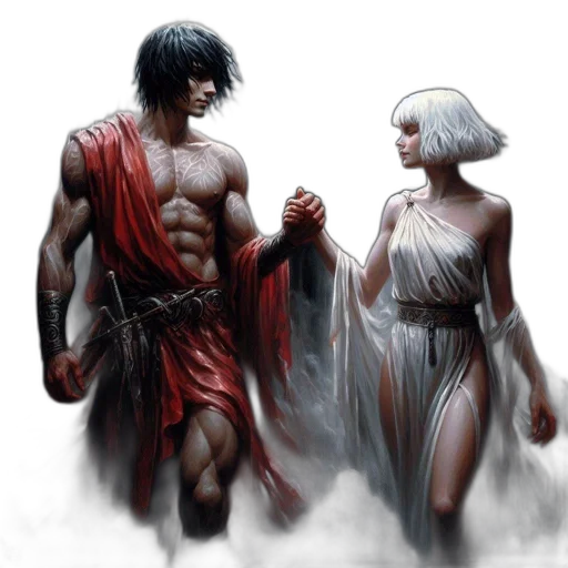 comic book art, fantasy art, concept art, photorealistic transparent PNG cut-out