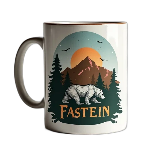 fantasy art, photorealistic, bear, mountains transparent PNG cut-out