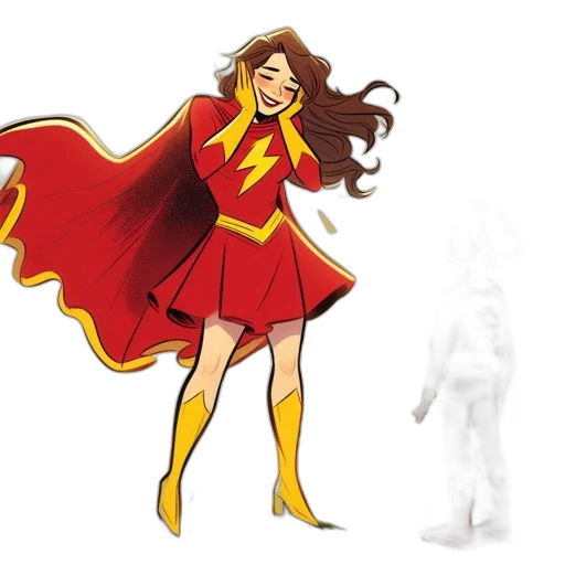 comic book art, concept art, two, animated transparent PNG cut-out
