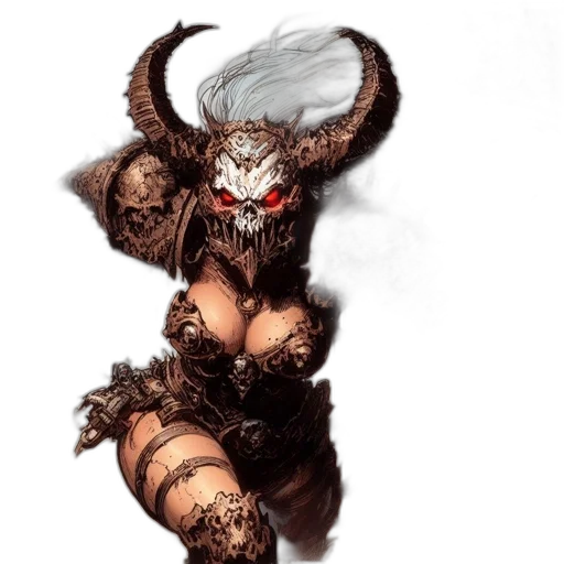 creature, mask, concept art, fantasy art transparent PNG cut-out