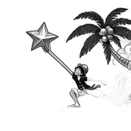 weapon, staff, concept art, cartoon transparent PNG cut-out