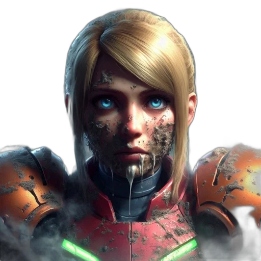 face, robot, concept art, cyberpunk transparent PNG cut-out