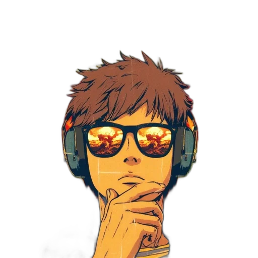 face, cartoon, pixel art, anime transparent PNG cut-out