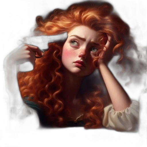 face, crown, hair, dress transparent PNG cut-out
