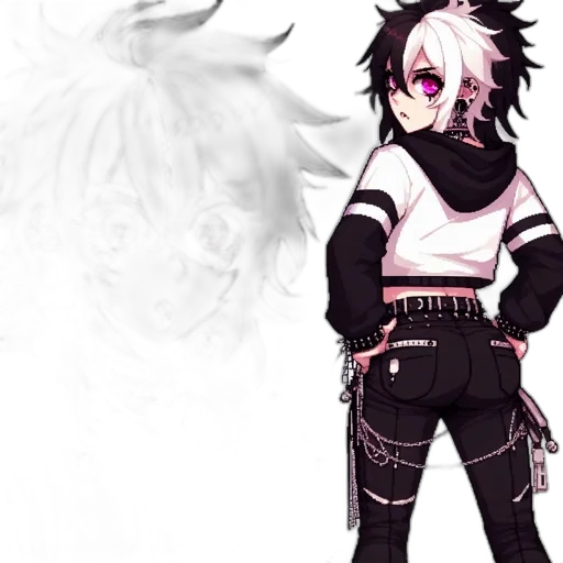 mask, staff, jacket, creature transparent PNG cut-out
