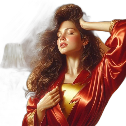 hair, dress, jewelry, comic book art transparent PNG cut-out