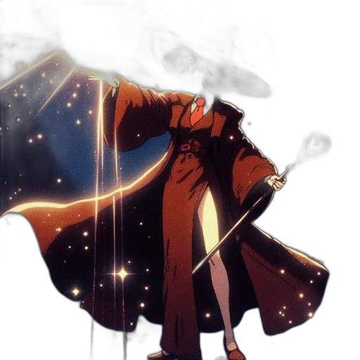 staff, umbrella, jacket, sword transparent PNG cut-out