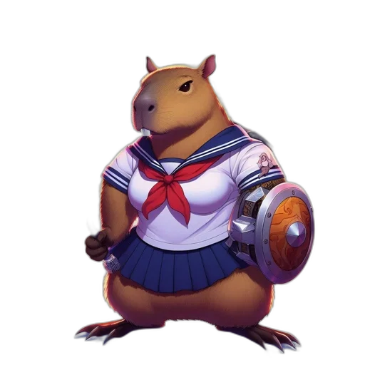 animal, creature, staff, dress transparent PNG cut-out
