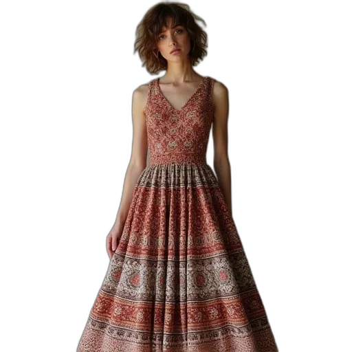 dress, cynthia, anderson, sleeveless transparent PNG cut-out