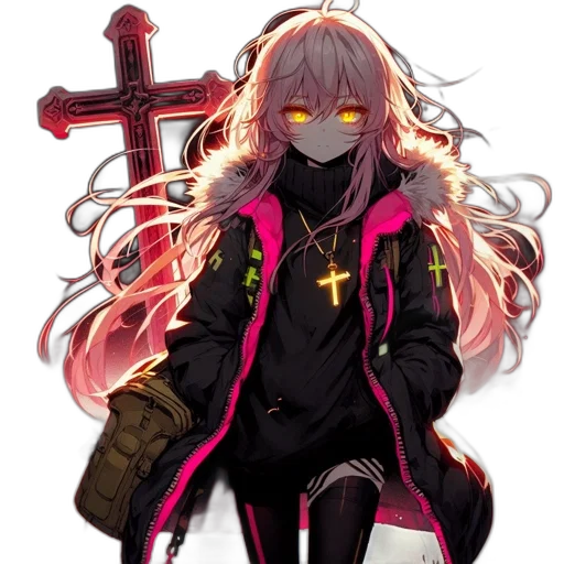 jacket, staff, weapon, sword transparent PNG cut-out
