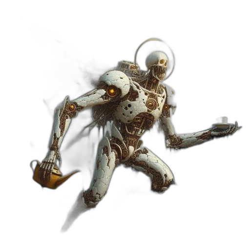robot, creature, weapon, concept art transparent PNG cut-out