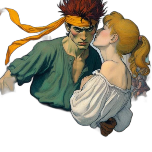 mask, comic book art, concept art, fantasy art transparent PNG cut-out