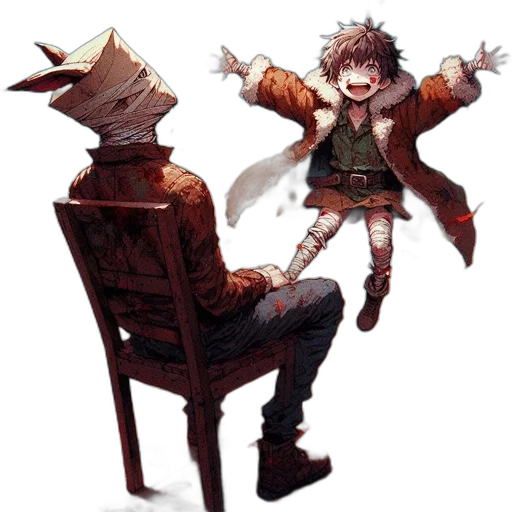 furniture, staff, creature, hat transparent PNG cut-out