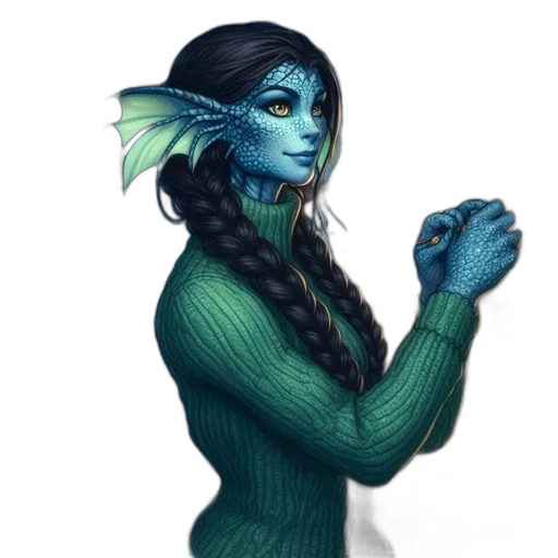 staff, dragon, creature, fantasy art transparent PNG cut-out