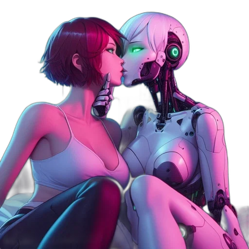 robot, cyberpunk, concept art, comic book art transparent PNG cut-out
