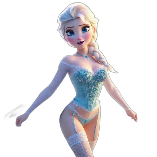 dress, 3d render, concept art, cartoon transparent PNG cut-out