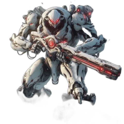 robot, weapon, concept art, watercolor transparent PNG cut-out