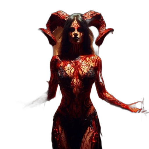 mask, creature, dress, staff transparent PNG cut-out