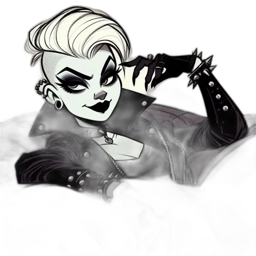 jacket, mask, comic book art, cartoon transparent PNG cut-out