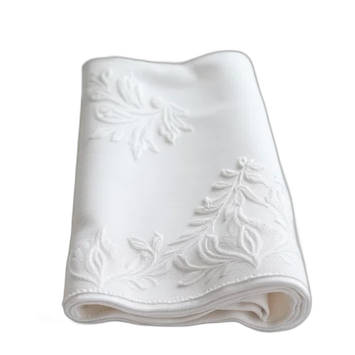 crown, white, embroidered, cloth transparent PNG cut-out