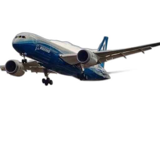 photorealistic, 3d render, blue, boeing transparent PNG cut-out