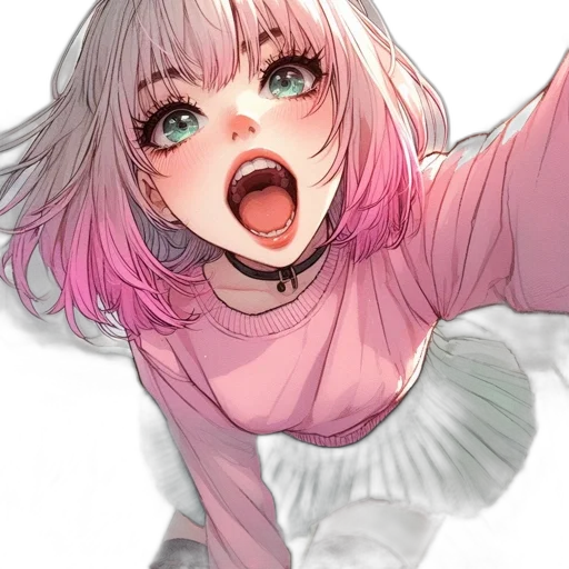 face, creature, dress, weapon transparent PNG cut-out
