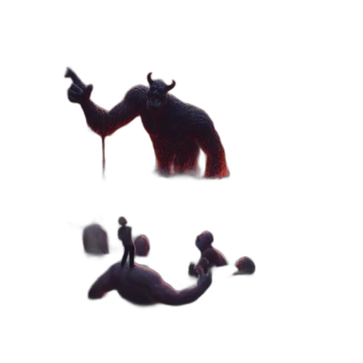 creature, staff, animal, weapon transparent PNG cut-out