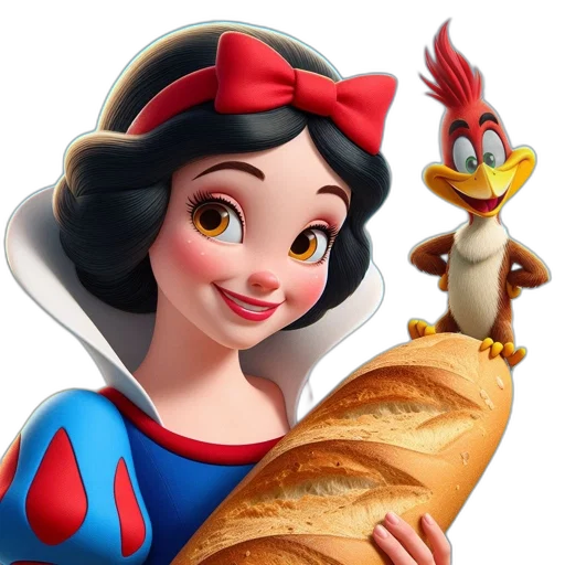 food, dress, 3d render, cartoon transparent PNG cut-out
