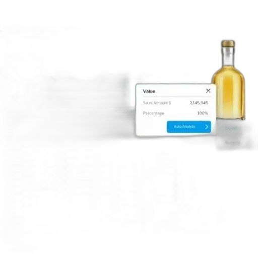 bottle, robot, 3d render, concept art transparent PNG cut-out