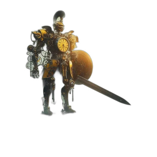 robot, sword, weapon, staff transparent PNG cut-out
