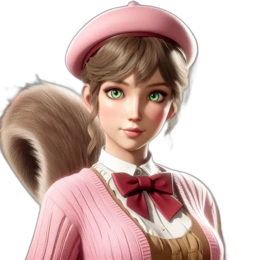 staff, hat, hair, face transparent PNG cut-out
