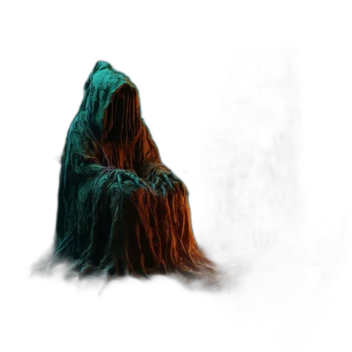hair, creature, mask, dress transparent PNG cut-out
