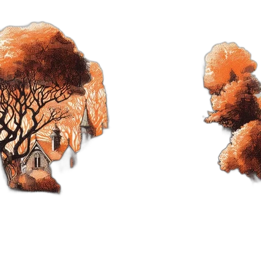 tree, hair, face, mask transparent PNG cut-out
