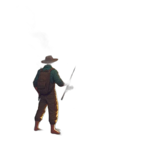 staff, hat, sword, weapon transparent PNG cut-out
