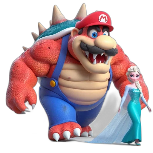 crown, dress, dragon, creature transparent PNG cut-out
