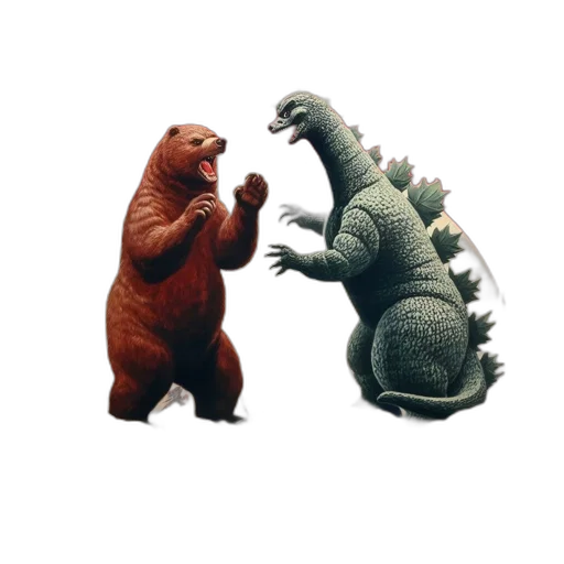 animal, concept art, 3d render, fire transparent PNG cut-out