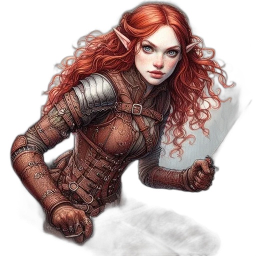 fantasy art, concept art, comic book art, photorealistic transparent PNG cut-out